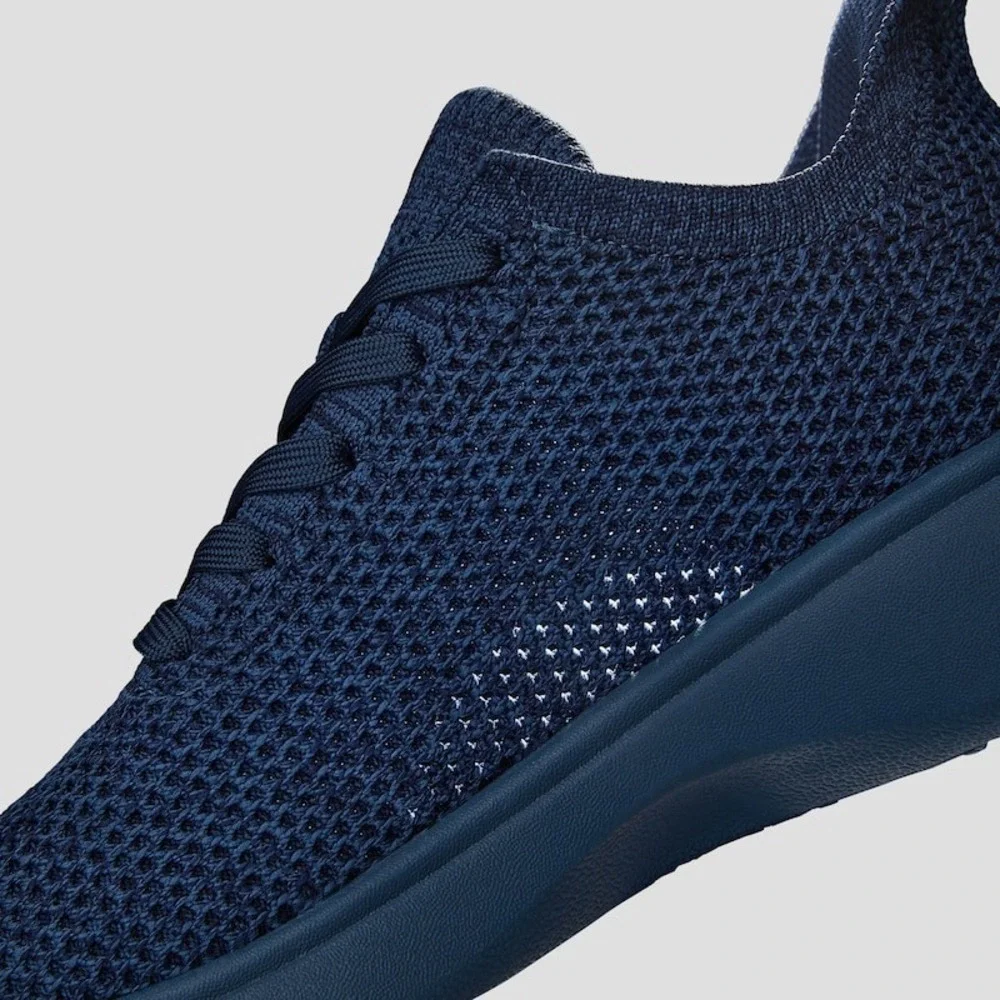 Vivaia Unisex Knit‎ Round Toe Slip On Sneakers Navy Blue Walking Shoes Men 6.5